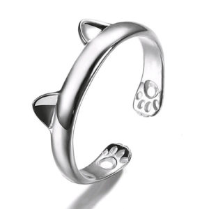 Bague oreilles et pattes de chat