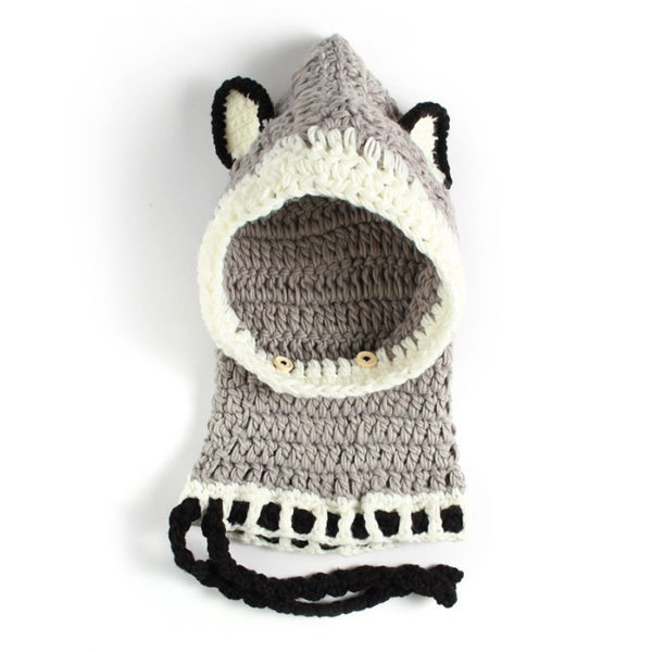 Passe-montagne enfant chat gris – Image 3
