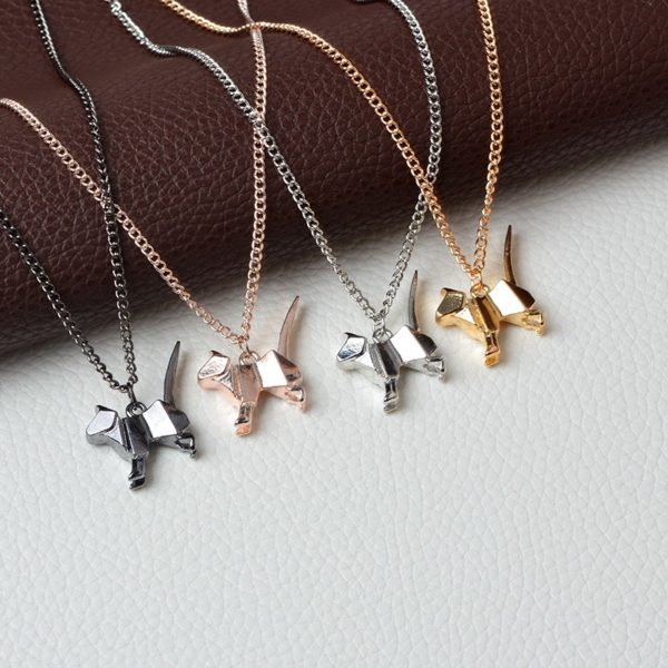 Collier chat origami