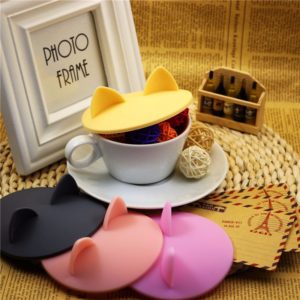 Couvercle de tasse chat en silicone