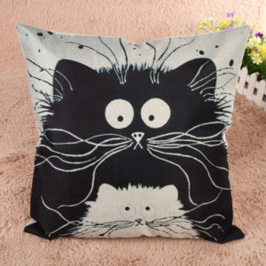 Housse de coussin Gribouille et Duchesse