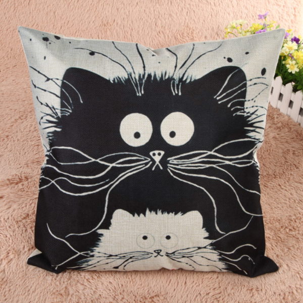 Housse de coussin Gribouille et Duchesse