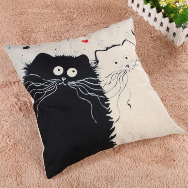 Housse de coussin Gribouille et Vanille – Image 2