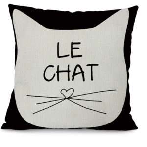 Housse de coussin le chat
