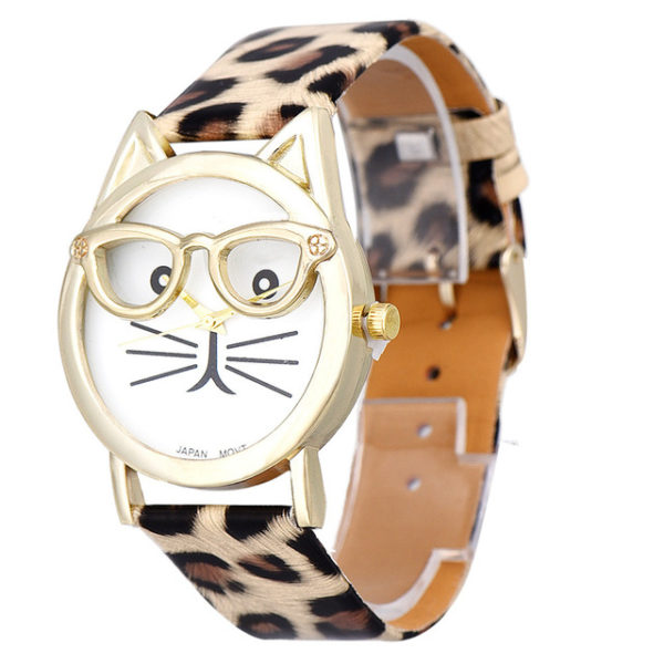 Montre chat à lunettes – Image 4