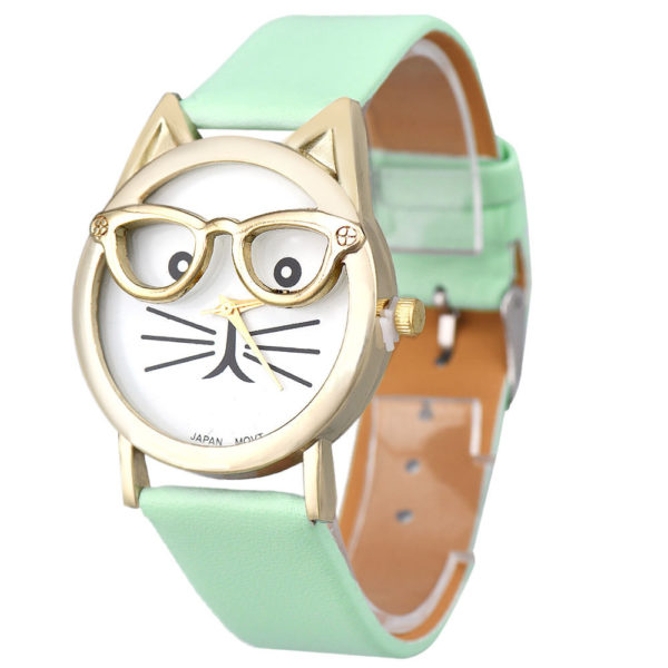 Montre chat à lunettes – Image 2