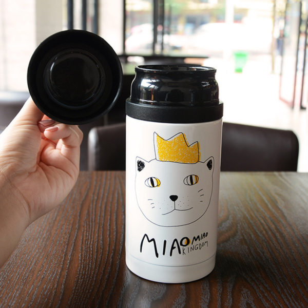 Mug isotherme chat hipster – Image 2