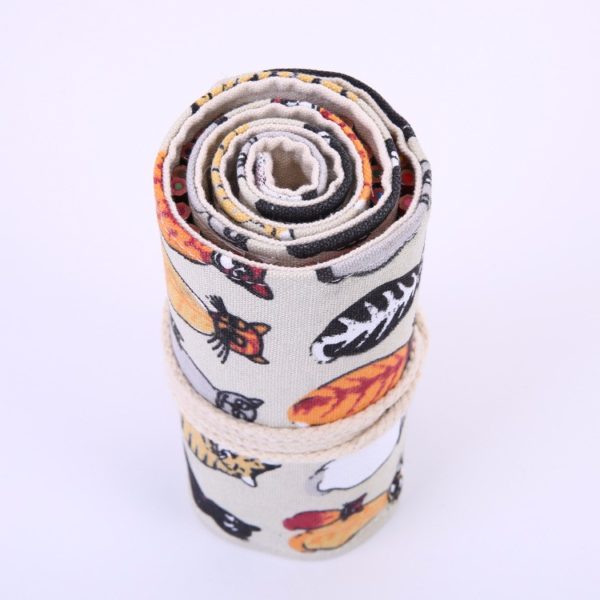 Rangement crayons et maquillage beige – Image 4