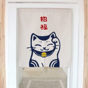 Panneau japonais chat porte-bonheur