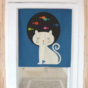 Panneau japonais chat rêveur