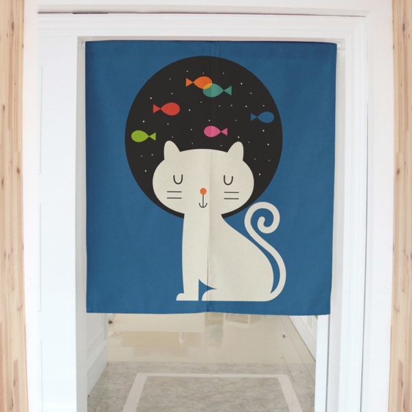 Panneau japonais chat rêveur