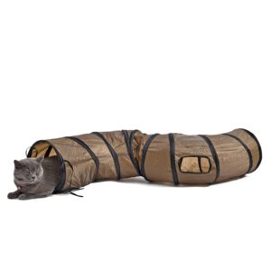 Tunnel pour chat avec fenêtres