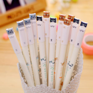 3 stylos chats japonais