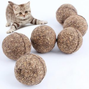 3 balles d'herbe à chat