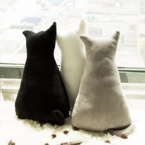 Coussin silhouette de chat