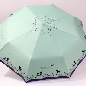 Parapluie chats et fleurs