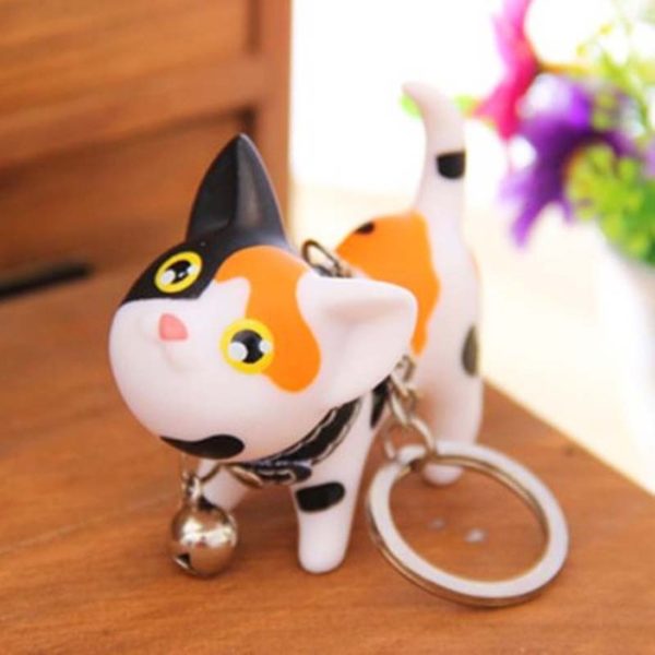 Porte-clés chat grelot - lot de 5 – Image 3